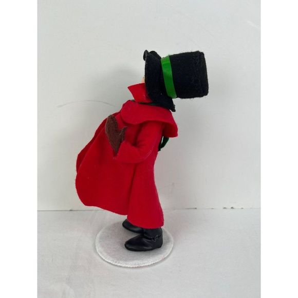 2016 Annalee 10 inch Caroling Dad Man with Lantern Top Hat Scarf - Picture 2 of 7
